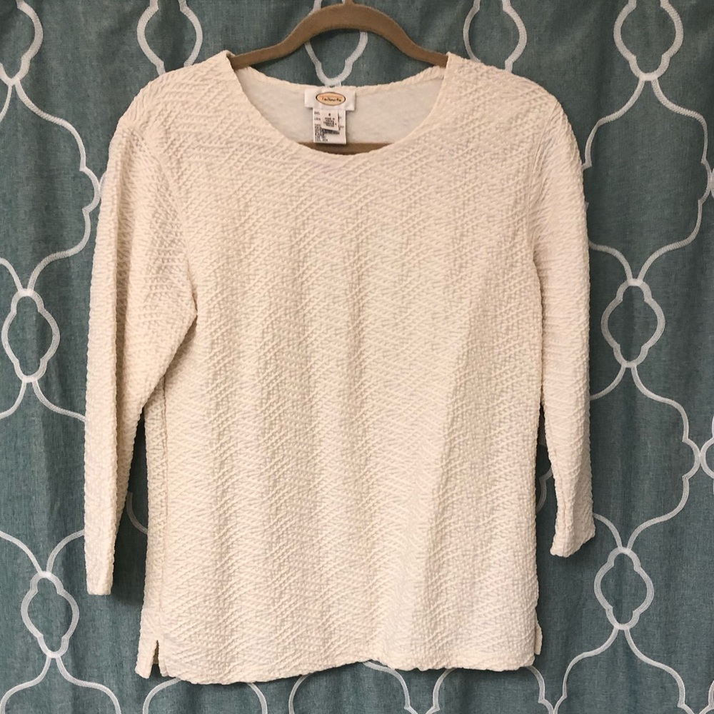 Talbots White/Cream Top